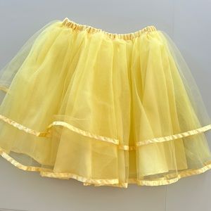 Hanna Anderson yellow tulle skirt sz 140 / 10